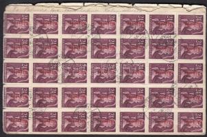 Inflation cover (18. díjszabás) Távolsági levél 50 x Ajánlás + 2 x 100 milpengő bérmentesítéssel