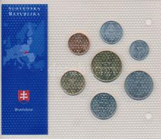 Szlovákia 1995-2004. 10h-10K 7xklf "Európa utolsó pénzei - Szlovákia" vákuumcsomagolt forg...
