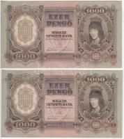 1943. 1000P (3x) sorszámkövetők T:I