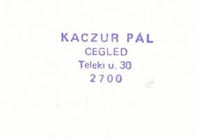 cca 1940 Kaczur Pál (1918-2000) kompozíciója, pecséttel jelzett vintage fotóművészeti alkotás, 12x15...
