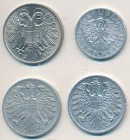 Ausztria 1934-1957. 50gr-1Sch (4xklf) T:2,2-
Austria 1934-1957. 50 Groschen - 1 Schilling (4xdiff) ...