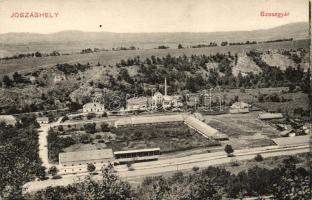 Joszáshely, Iosasel; szeszgyár / distillery, Kerpel Izso kiadása (kopott sarkak / worn edges)