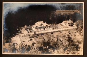 1929-37 Vitéz B.L. vadászemlékei fotóalbum 38db feliratozott fotóval, cca 9x11cm