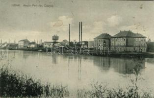 Sziszek, Sisak; Anglo-Petrolej, Caprag / Anglo-petroleum, factory(fl)