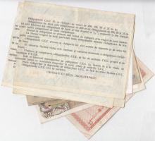 15db-os vegyes külföldi bankjegy tétel, közte 3db román kötvény T:vegyes
15pcs of various banknotes...
