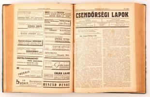 1943 A Csendőrségi lapok c. újság teljes évfolyama bekötve. Jó állapotban