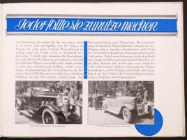 1927 Dunlop autóabroncs, kerék katalógus, képekkel gazdagon illusztrált német nyelvű kiadvány, pp.:1...