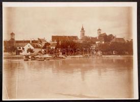 1910 Leányfalu a Duna felől fotó, 18x13cm