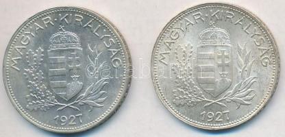 1927. 1P Ag (2x) T:2