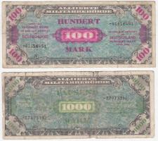 Német 3. Birodalom / Szövetséges megszállás 1944. 1/2M + 1M + 5M + 10M + 20M + 50M + 100M + 1000M T:...