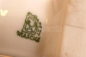 Drasche Szent István kulacs, matricás, jelzett, hibátlan, m:10,5 cm