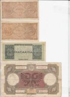 Albánia / Olasz megszállás 1939. 20Fr + Görögország / Német-olasz megszállás 1944. 25.000.000D + 100...