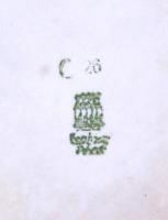 Zsolnay citromfacsaró és kiöntő, kézzel festett, jelzett, hibátlan, 11×5 cm