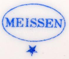 5 db Meisseni teás csésze és alj, jelzett, apró kopásokkal, jó állapotban