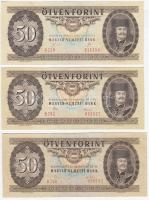 1975-1989. 50Ft (3xklf) + 1980. 20Ft (3x) T:III