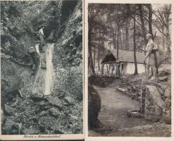 13 db RÉGI magyar városképes képeslap, vegyes minőség / 13 old Hungarian town-view postcards, mixed ...