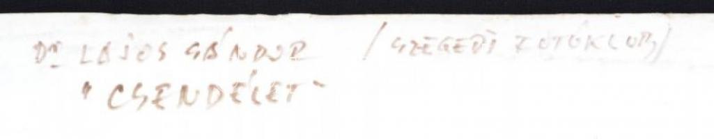 cca 1960 Dr. Lajos Sándor (Szeged): Csendélet, feliratozott vintage fotóművészeti alkotás, sarkán tö...