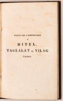 Desewffy Aurél, Marczel, és Emil, gróf: Néhány szó a' közönséghez a' Hitel, Taglalat, és V...