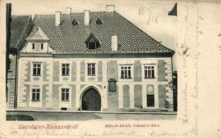 Kolozsvár, Cluj; Mátyás király szülőháza / birth house of Matthias Corvinus (ázott sarok / wet corner)