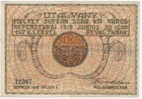 Sopron 1918. 10f utalvány T:III
Adamo SOP-4.1