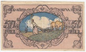Sopron 1919. 50f városi szükségpénz T:III