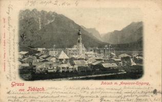 1899 Toblach, church, Ampezzo (Rb)