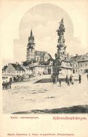 Körmöcbánya, Katolikus vártemplom; kiadja Demianny L. / church, trinity