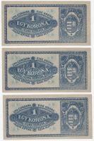 1920. 1K (3x) sorszámkövetők T:I,I-