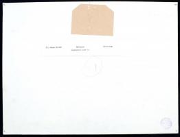 cca 1975 Eifert János: Néptánc, feliratozott, kartonra ragasztott, vintage fotóművészeti alkotás, 30...