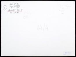 1973 Süli István: Forráskúti riport, feliratozott vintage fotóművészeti alkotás, 30x40 cm