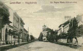 Nagykároly, Carei; Kölcsei utca / street (vágott / cut)