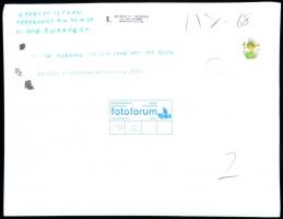 cca 1980 Ujhelyi István: Reggel a szobámba besütött a Nap, pecséttel jelzett, feliratozott vintage f...