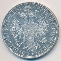 Ausztria 1861A 1Fl Ag "Ferenc József" T:2 kis ph. Austria 1861A 1 Florin Ag "Franz Joseph" C:XF small edge error