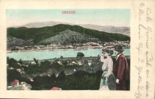 Orsova, Látkép / view, collage