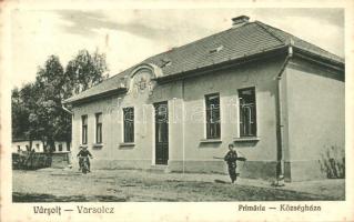 Varsolc, Varsolt; Községháza, Primaria / town hall