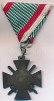 1942. "Tűzkereszt I. fokozata" hadifém kitüntetés modern mellszalaggal T:2,2- 
Hungary 19...