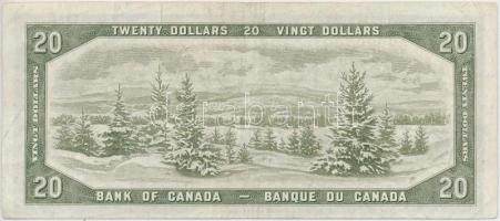 Kanada 1961-1970. (1954) 20$ átalakított haj. Szign: Beattie-Rasminsky T:III
Canada 1961-1970. (195...