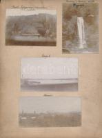 cca 1900 Erdélyi fotók, Temesváron, Kolozsváron készült fényképek kartonra ragasztva, feliratozva, e...