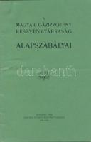 1919 A Magyar Gázizzófény Részvénytársaság alapszabályai. Utólagos ármódosításokkal, pp.:15, 23x15cm