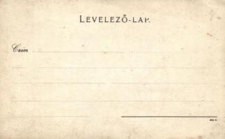 Vívó osztrák-magyar tüzér tisztek, österreichische Artillerie; Magyar Imre fényképész, Hungária körú...