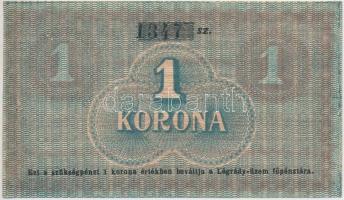 Budapest 1919. 1K &quot;Légrády Nyomdaüzem&quot; T:II,II- Hungary / Budapest 1919. 1 Korona &quot;Légrády Printing House&quot; C:XF,VF Adamo BUC-151.1