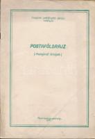 1959 Postaföldrajz, postajárati térképek, a középfokú postaforgalmi oktatás tankönyvei, sok térképpel