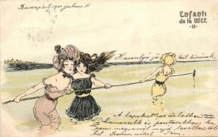 Enfants de la Mer II litho s: Raphael Kirchner