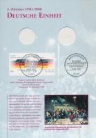 NDK 1982. 50Pf + NSZK 1990. 50pf "Út a német egységhez" kartonlapon bélyeggel + NDK 1989. ...