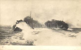 1917 Torpiljarki na talijanske utorde poluoutoka / K.u.K. Kriegsmarine, Austro-Hungarian torpedo boats, photo