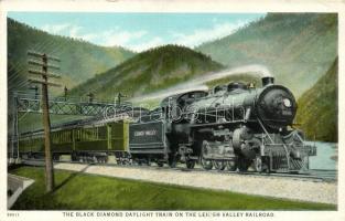 The Black Diamond Daylight train on the Lehigh Valley Railroad, locomotive (EK)