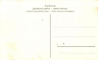 Belgrade, Beograd; Terazije / avenue with tram, small shops