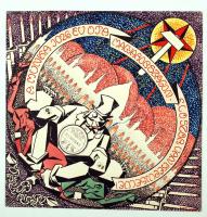 Schima Bandi (1882-1959): A munka 1026 év óta Magyarországon először van képviselve! (1922). Vegyes technika, papír, hátoldalán jelzett, 24×24 cm