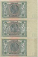 Német 3. Birodalom 1945. (1929) 10M (3x) sorszámkövetők T:I,I-
German Third Reich 1945. (1929) 10 M...