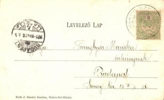 Budapest XVI. Rákosszentmihály, Róth J. Sándor kereskedése; saját kiadása